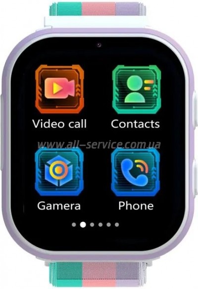 - Gelius Pro GP-PK008 (Rainbow) White Kids smart watch with GPS/4G (Pro GP-PK008 (Rainbow) White)