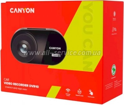  Canyon DVR10 FullHD 1080p Wi-Fi Black (CND-DVR10)