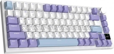  Ajazz AK820 Pro Flying Fish Switch Purple RGB USB/Wireless/Bluetooth UA Purple (AK820PRO-FF-PWB)