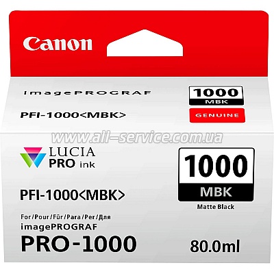  Canon PFI-1000MBk Matte black (0545C001)