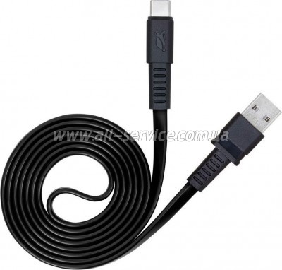 ���� ������ USB 2.0 AM to USB-C 1.2m black RivaCase (PS6002 BK12)