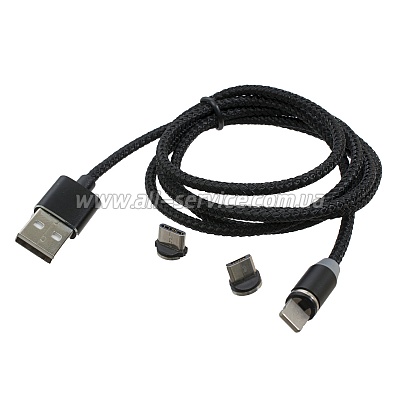   PATRON USB 2.0 - TYPE-C, MICRO USB, LIGHTNING 1 (PN-MAGN-3IN1)