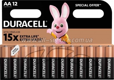 ��������� Duracell AA MN1500 LR06 * 12 (5000394006546 / 81551275)