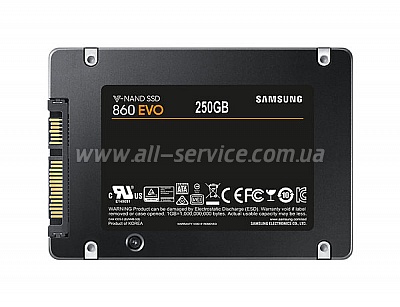 SSD ��������� Samsung 250GB 860 EVO 2.5" SATA V-NAND MLC (MZ-76E250BW)