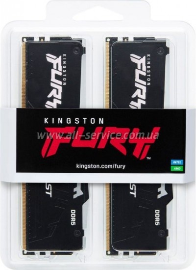     DDR5 16GB (2x8GB) 5600 MHz FURY Beast RGB Kingston Fury (ex.HyperX) (KF556C36BBEAK2-16)