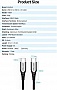 Дата кабель USB-C to USB-C 2.0m aluminum gray Vention (TADHH) Дата кабель USB-C to USB-C 2.0m aluminum gray Vention (TADHH)
