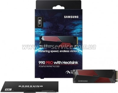  SSD M.2 2280 1TB 990 PRO with Heatsink Samsung (MZ-V9P1T0CW)
