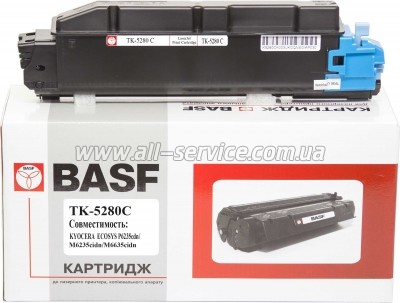 �������� BASF Kyo�era Mita ECOSYS P6235/ TK-5280C ������ 1T02TWCNL0 Cyan (BASF-KT-TK5280C)