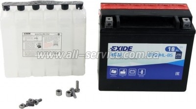   EXIDE AGM 18Ah  (-/+) (270EN) (ETX20HL-BS)