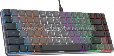  GamePro MK140R Red Swich Low Profile USB Dark Gray (MK140R)