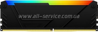 ������ ������ ��� ���������� DDR4 32GB (2x16GB) 3200 MHz FURY Beast RGB Kingston Fury (ex.HyperX) (KF432C16BB2AK2/32)