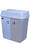 Бак для мусора VIOLET HOUSE 0014 BLUE 50+50л