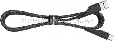 ���� ������ USB 2.0 AM to USB-C 1.0m 3A black Essager (EXCT-LS01)