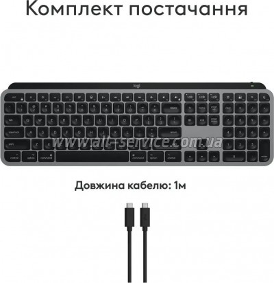  Logitech MX Keys S  MAC Bluetooth/Wireless UA Space Grey (920-011637)