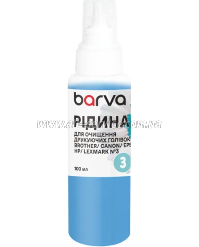 Очищающая жидкость для печатающих головок Barva №3 Canon/ Epson/ HP/ Lexmark 100г (F5-020-100) Очищающая жидкость для печатающих головок Barva №3 Canon/ Epson/ HP/ Lexmark 100г (F5-020-100)