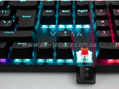  Vinga KBGM-101 LED Red Switch USB Black (KBGM-101 Black)