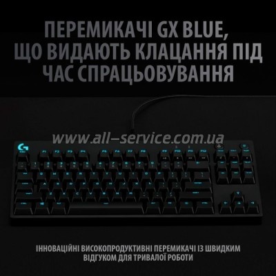  Logitech G PRO Mechanical Gaming USB UA Black (920-009392)