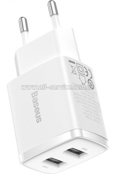 �������� ������� Baseus Compact 2U White (CCXJ010202)