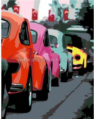 Картина по номерам Rosa Start Яскраві ретро автомобілі, 35х45см (4823098514121) Картина по номерам Rosa Start Яскраві ретро автомобілі, 35х45см (4823098514121)