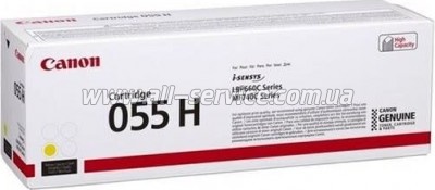 Canon 055H Canon i-sensys MF742Cdw/ MF744Cdw/ MF746Cx/ LBP663Cdw/ LBP664Cx Yellow (3017C002)