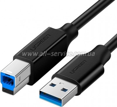 ������ ��� �������� USB 3.0 AM/BM 1.0m US210 black Ugreen (30753)
