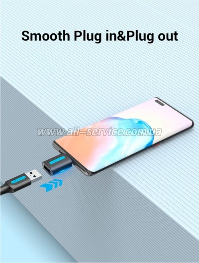������� OTG USB 2.0 AF to USB-C Vention (CDTB0)