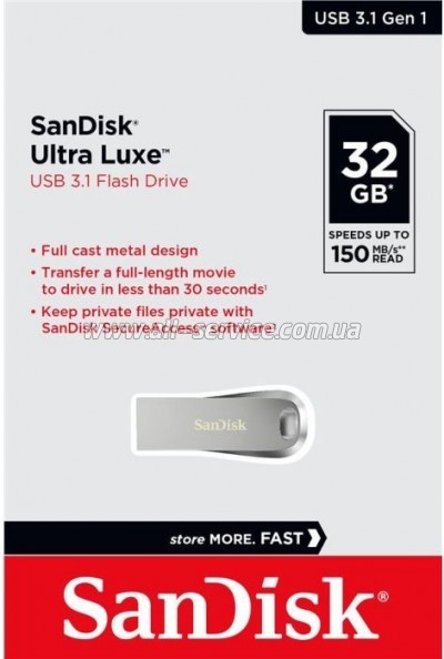  SanDisk Cruzer 32GB USB 3.1 Ultra Luxe (SDCZ74-032G-G46)
