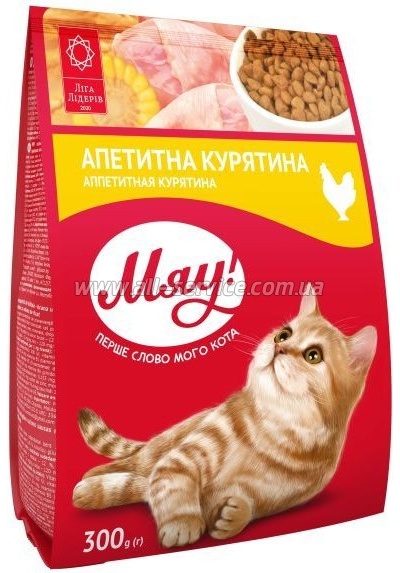Сухой корм для кошек Мяу! с курицей 300 г (4820215364553) Сухой корм для кошек Мяу! с курицей 300 г (4820215364553)