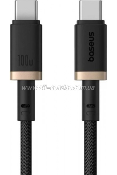 ���� ������ USB-C to USB-C 1.0m 100W gold/black Baseus (P10377803U01-00)