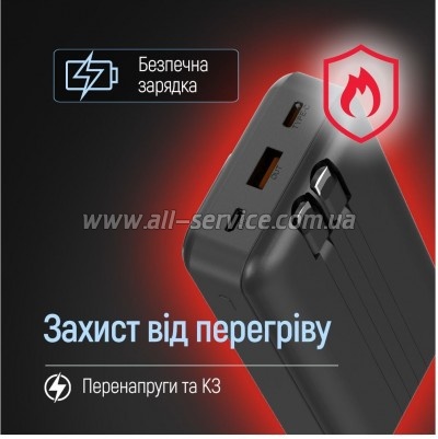 ������� ������������� ColorWay 20000mAh Optimal Power PD 22.5W Black (CW-PB200LPB5BK-PDD)