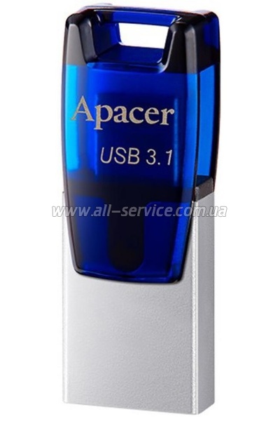 Флешка 32GB APACER AH179 OTG Mobile (AP32GAH179U-1) Blue Флешка 32GB APACER AH179 OTG Mobile (AP32GAH179U-1) Blue