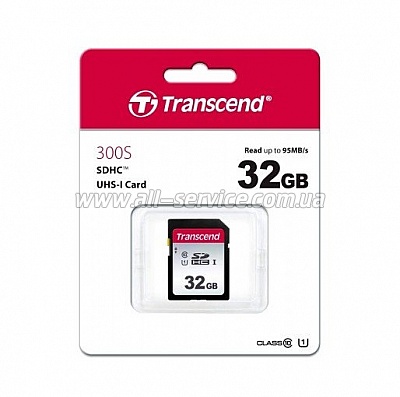   32GB TRANSCEND SDHC 300S UHS-I U1 (TS32GSDC300S)
