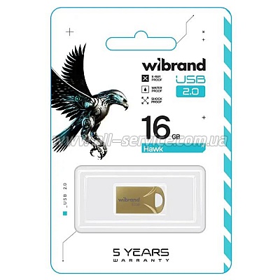  Wibrand 16GB Hawk Gold USB 2.0 (WI2.0/HA16M1G)