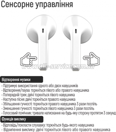  ColorWay Slim TWS-2 Earbuds White (CW-TWS2WT)
