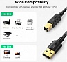 ������ ��� �������� USB 2.0 AM/BM 1.0m US135 black Ugreen (20846)