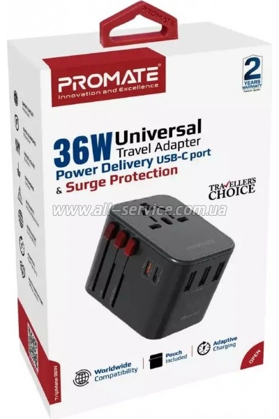 �������� ������� Promate 36W (tripmate-36w.black)