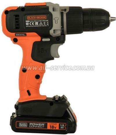  Black&Decker 18 , 1.5Ah, 45 ,0-360/0-1400 /, 21000 /, 1.3  (BCD003C1)