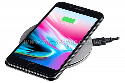   2E Slim Charging Pad, 10W, grey (2E-WCQ01-01)