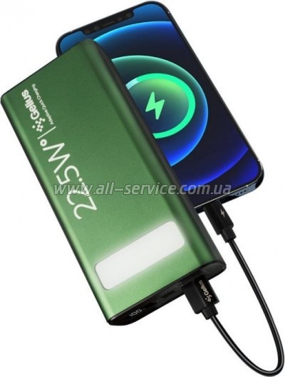   Gelius Lightstone GP-PB300 30000mAh QC+PD (22.5W) Green (00000090465)