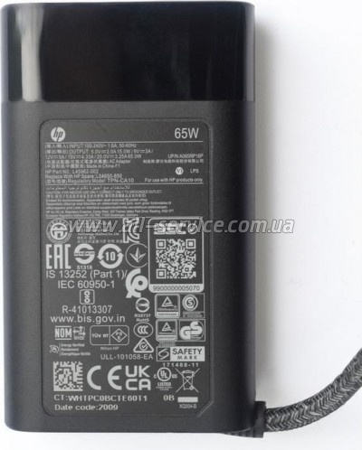     HP 65W 20V, 3.25A + 15V, 4.33A + 12V, 5A + 9V, 3A + 5V, 3A, USB type-C (TPN-CA10 / A40370)