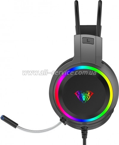  Aula S608 Wired Gaming Headset 3.5mm*2 + USB Black (6948391235509)