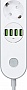 ������� ������ �olorWay 4 �������/ 4USB White 2M (CW-CHE44W)
