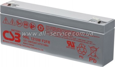�������������� ������� � ��� CSB HRL1210WF2 12V 2.3Ah (HRL1210WF2)