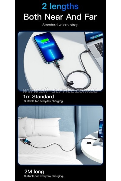 ���� ������ USB-C to Lightning 1.0m 29W LED black Essager (EXCTL-XY01-P)