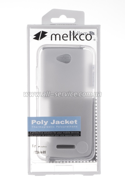  MELKCO HTC Desire 616 Poly Jacket TPU Gray