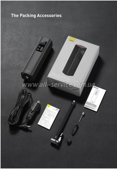   Baseus Super Mini Inflator Pump Black (CRCQ000001)