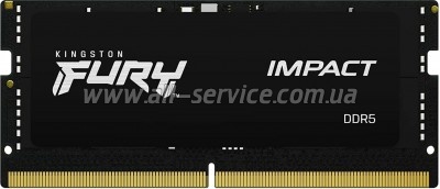     SoDIMM DDR5 64GB (2x32GB) 5600 MHz FURY Impact Kingston Fury (ex.HyperX) (KF556S40IBK2-64)