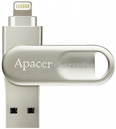 Флешка 32GB APACER AH790 Lightning Dual USB 3.1 (AP32GAH790S-1) Silver Флешка 32GB APACER AH790 Lightning Dual USB 3.1 (AP32GAH790S-1) Silver