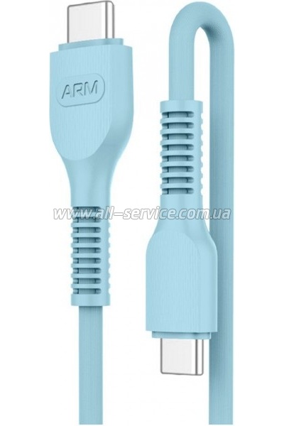 ���� ������ USB-C to USB-C 1.0m AR88 3A blue Armorstandart (ARM65292)