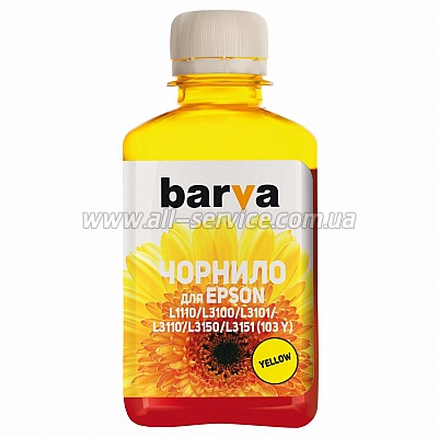  Barva    EPSON L1110/ L3100 (103) YELLOW 100  (E103-693)